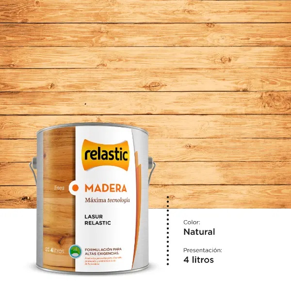 [LN4] Lasur Protector para Madera (Natural, 4 Litros)