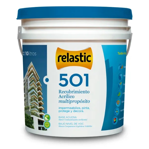 [501D10] 501 Recubrimiento Multipropósito Mate (Base D, 10 Litros)