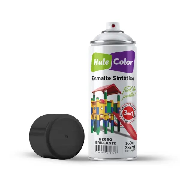 [AN] Aerosol Esmalte 3 en 1 Brillante (Negro)