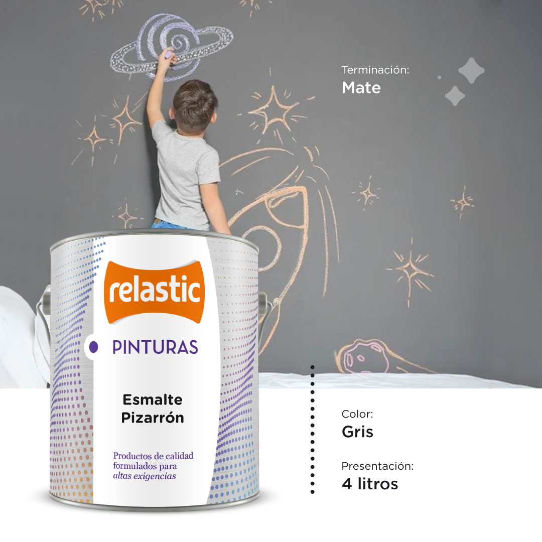 [EPG4] Esmalte Pizarron (Gris, 4 Litros)