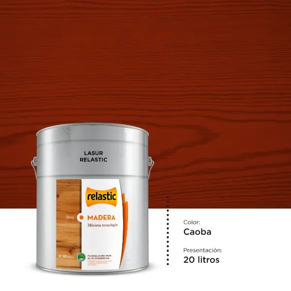 [LCA20] Lasur Protector para Madera (Caoba, 20 Litros)