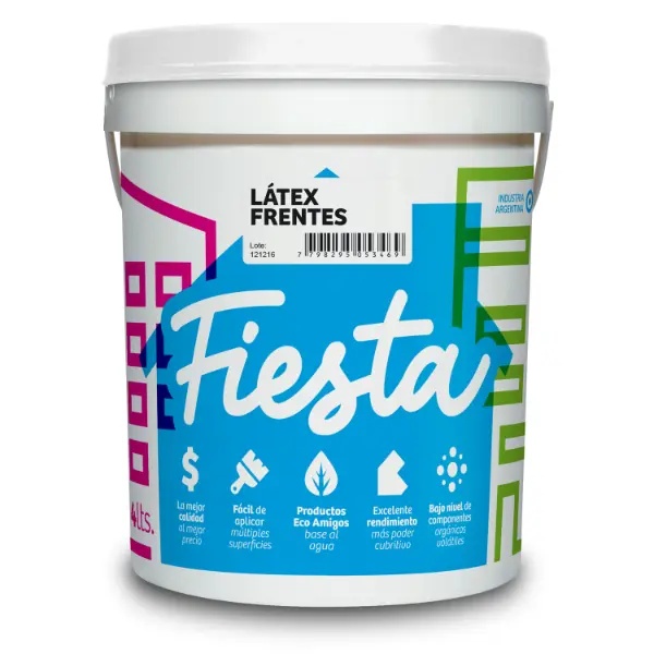 [LMFF4] Latex Muros y Frentes Fiesta (4 Litros)