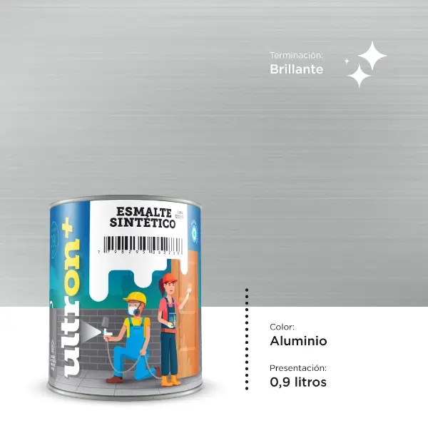 [UAL1] Ultron Esmalte Sintetico (Aluminio, 0.9 Litro)
