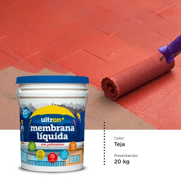[UMT20] Ultron Membrana Liquida con Poliuretano (Teja, 20 Kgs)