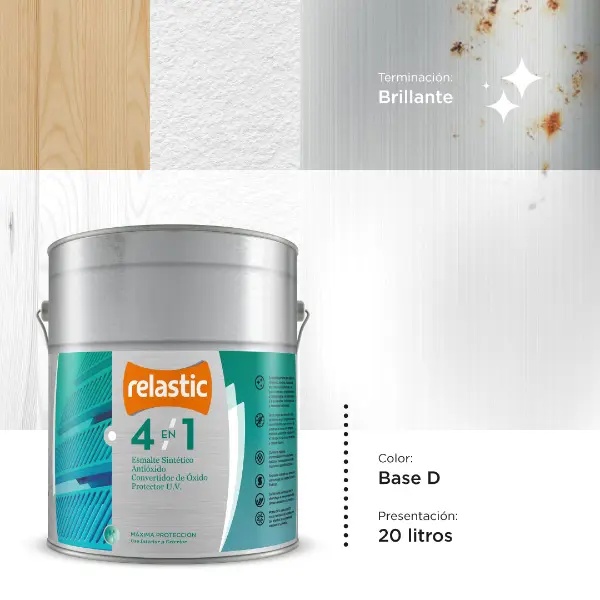 [41BD20] 4 en 1 Esmalte Multifunción Brillante (Base D, 20 Litros)