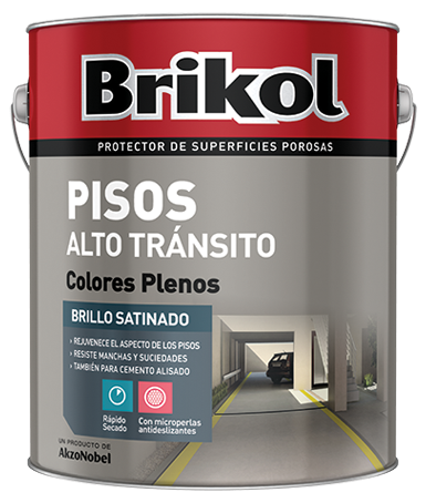 [BPATR4] Brikol Pisos Alto Transito (Rojo, 4 Litros)